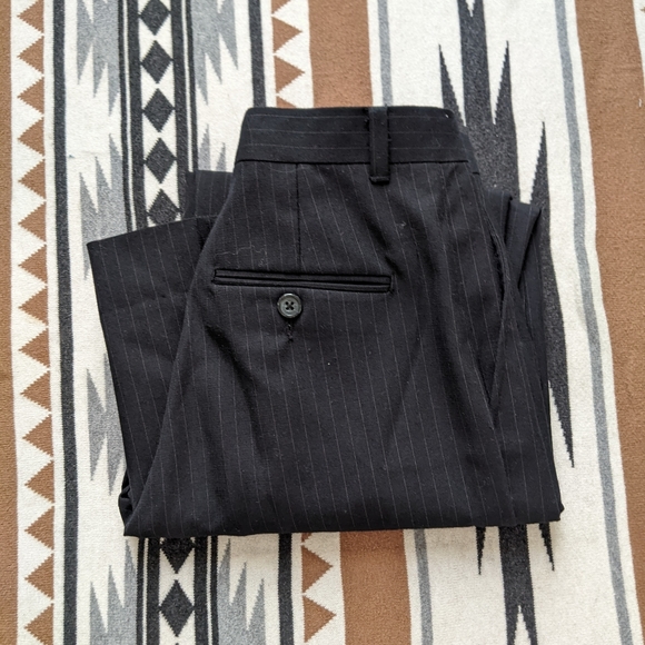 Clairborne Pinstripe Trousers - Picture 7 of 7